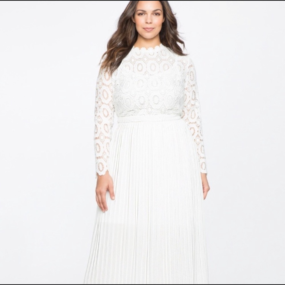 ELOQUII White Maxi Dress